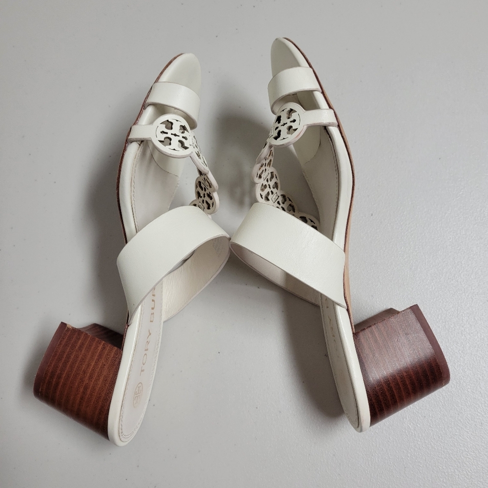 Tory Burch Tiny Miller Toe Ring Block Heels Sanda… - image 6